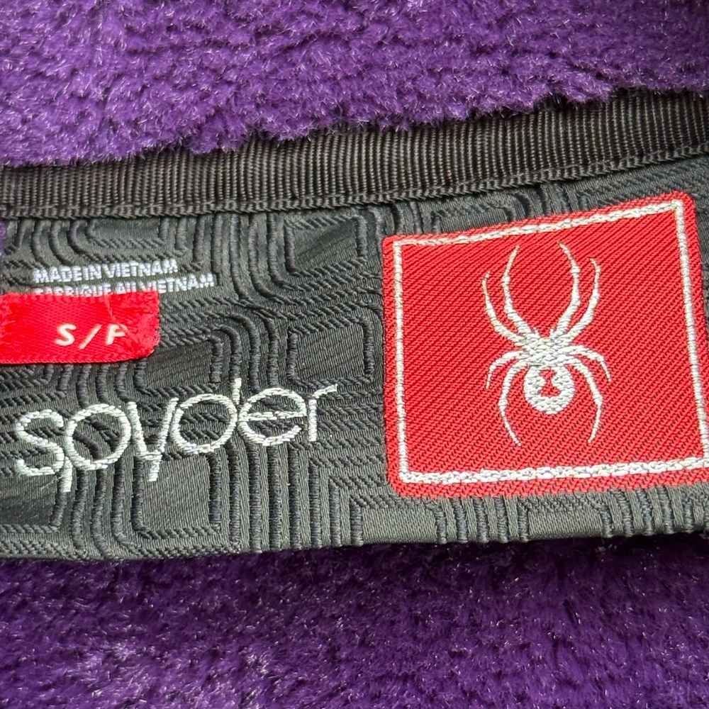Spyder Purple Zip Up Core Sweater Jacket Size Small - Picture 3 of 12